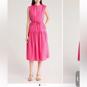 NWT DEREK LAM 10 CROSBY Margaret Sleeveless Midi Dress size 6